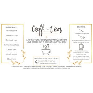 Coff-tea herbal coffee label
