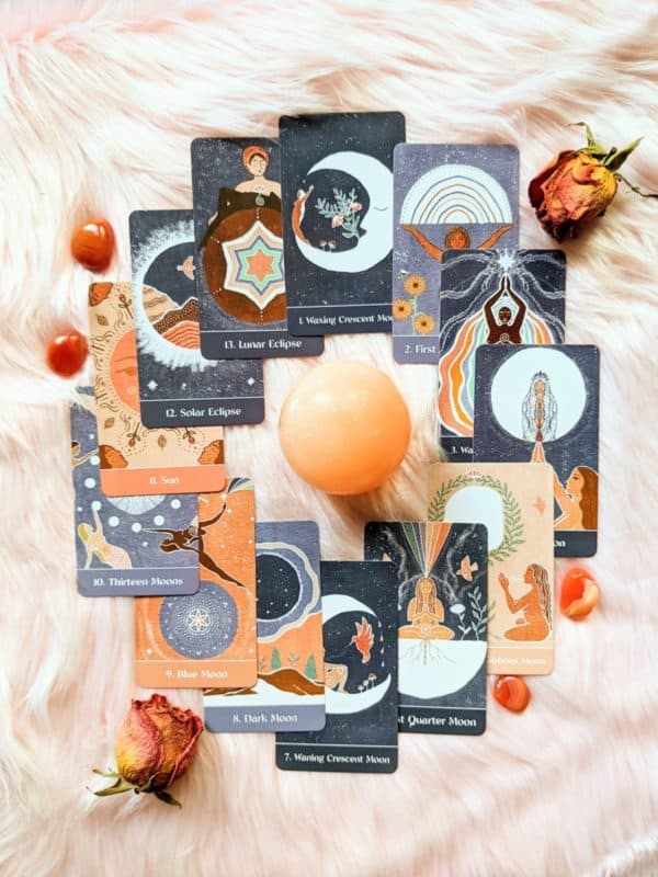 Sacred Cycles Oracle Lunar phases cards