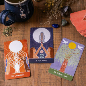Sacred Cycles Oracle Deck - Ovulation, Full Moon, Willow Tree cards